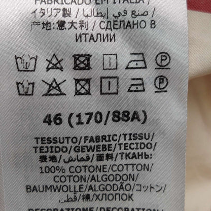 Gucci Beige Red Stripe GG Logo V-Neck Shirt