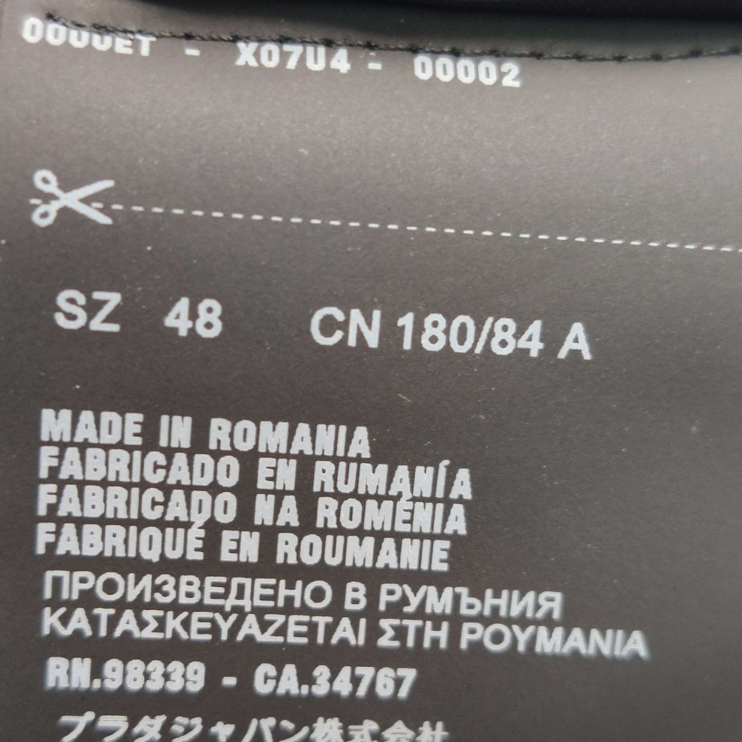 Prada Logo Grey Casual Pants Size M