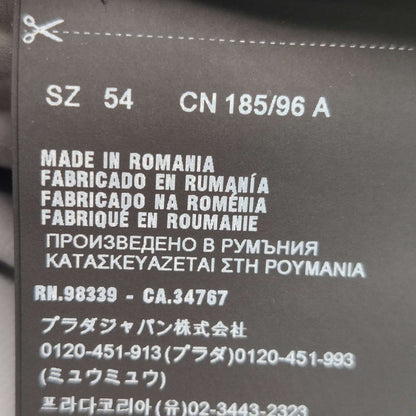 Prada Logo Gray Trousers XL (54) Like