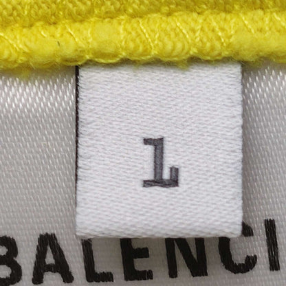 Balenciaga Yellow Flame Logo T-Shirt L