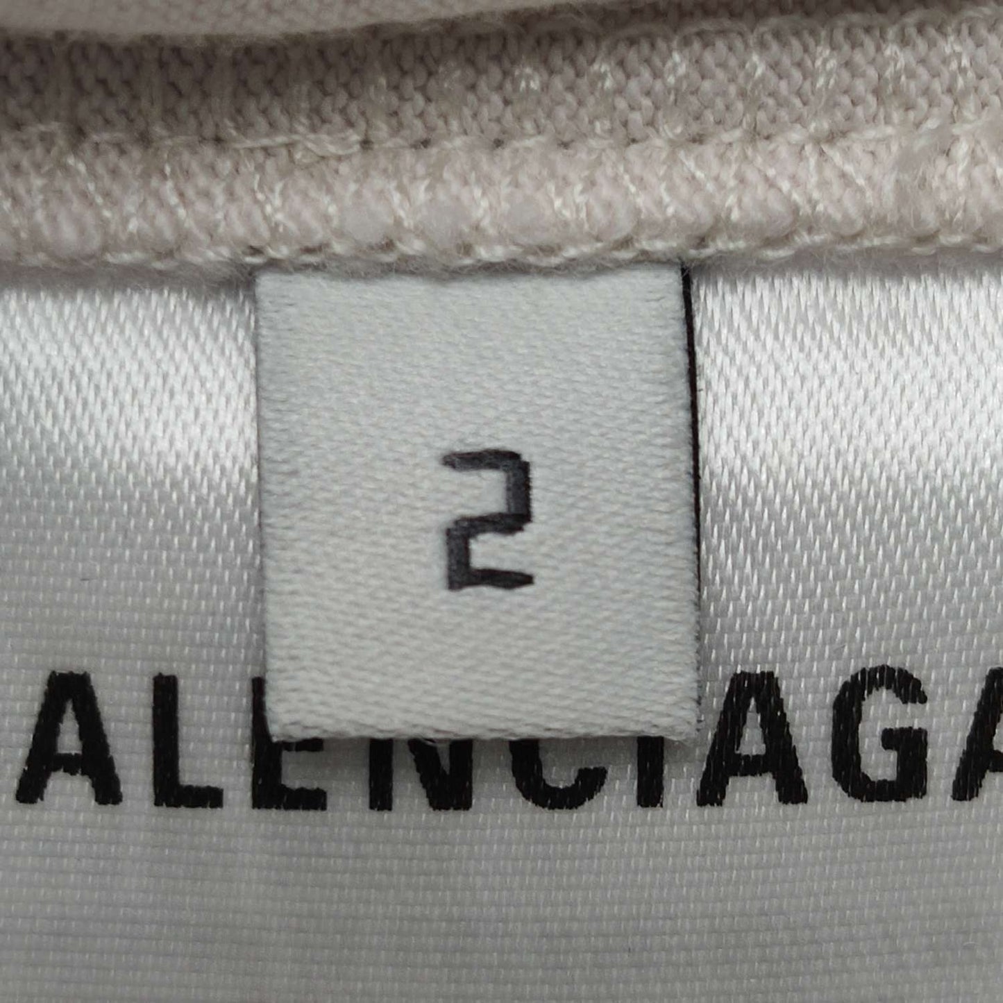 Balenciaga S Size Cotton Logo Crew Neck T-Shirt