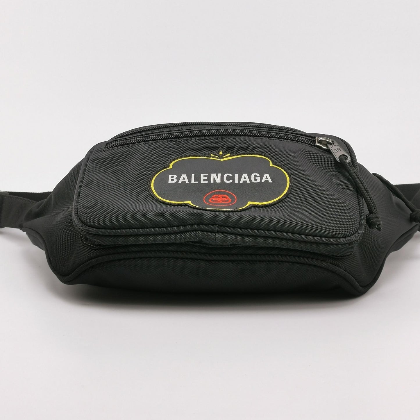 Balenciaga Nylon Logo Zip Fanny Pack