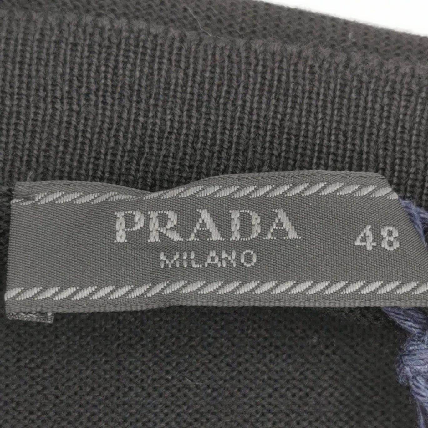 Prada Wool Sleeveless V-Neck Solid Knit Top M