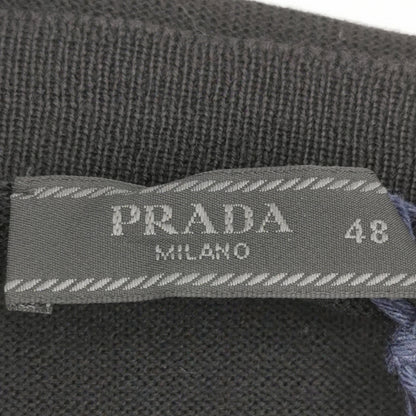 Prada Wool Sleeveless V-Neck Solid Knit Top M