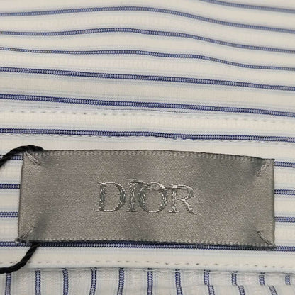 Dior Striped CD Embroidery Short-Sleeve Shirt