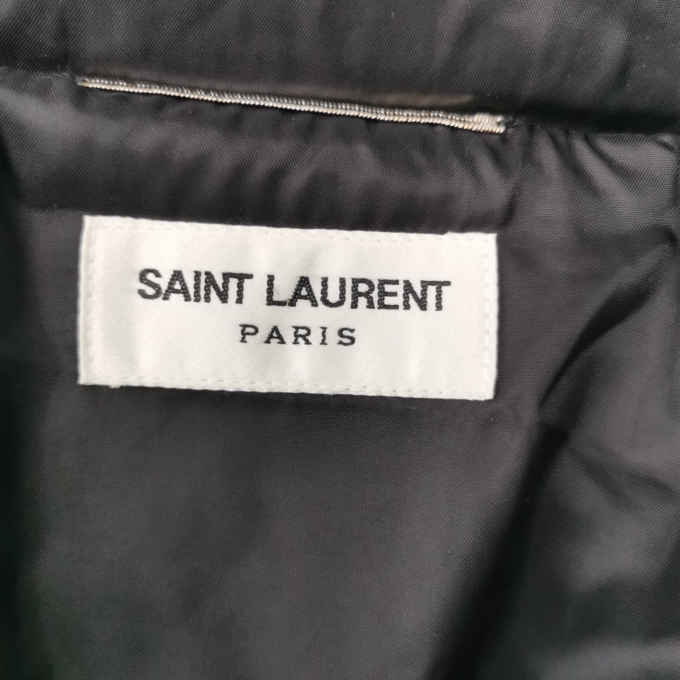 Saint Laurent Studded Black Down Jacket M