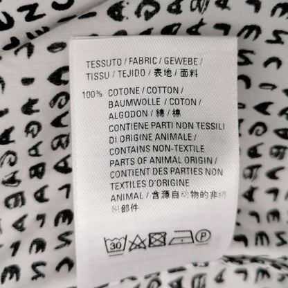 Balenciaga Letter Print Short-Sleeve Cotton Shirt