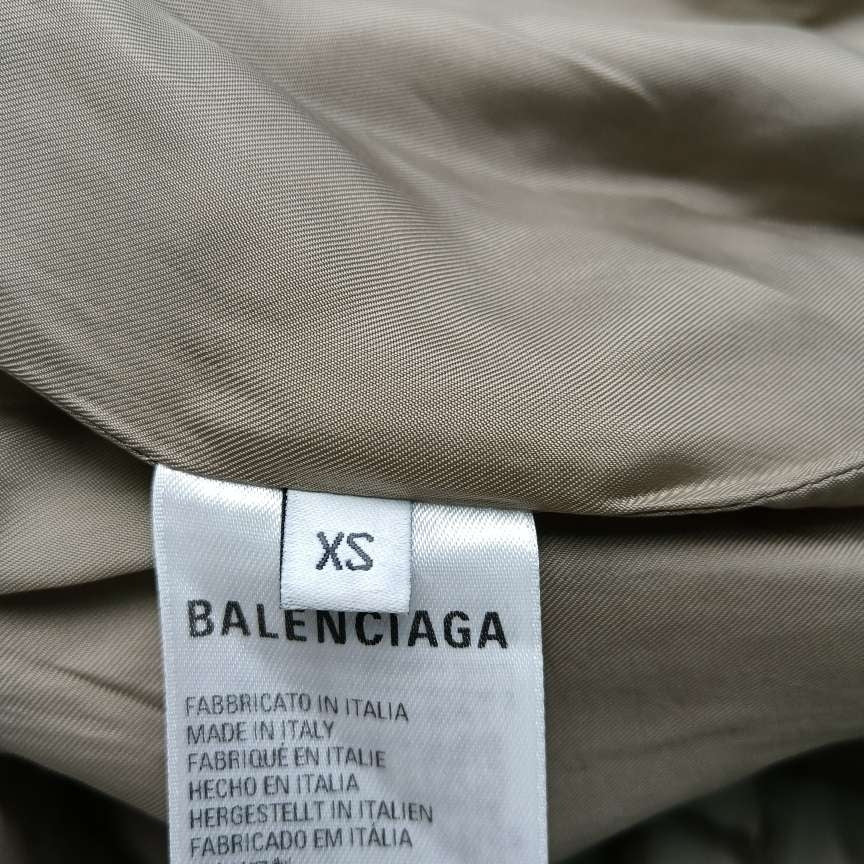 Balenciaga XS Cotton Solid Long-Sleeve Trench Coat