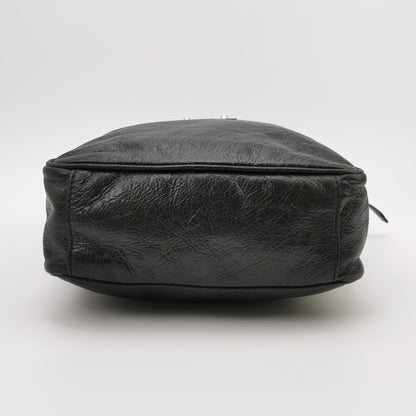 Balenciaga Waxed Leather Studded Crossbody Bag