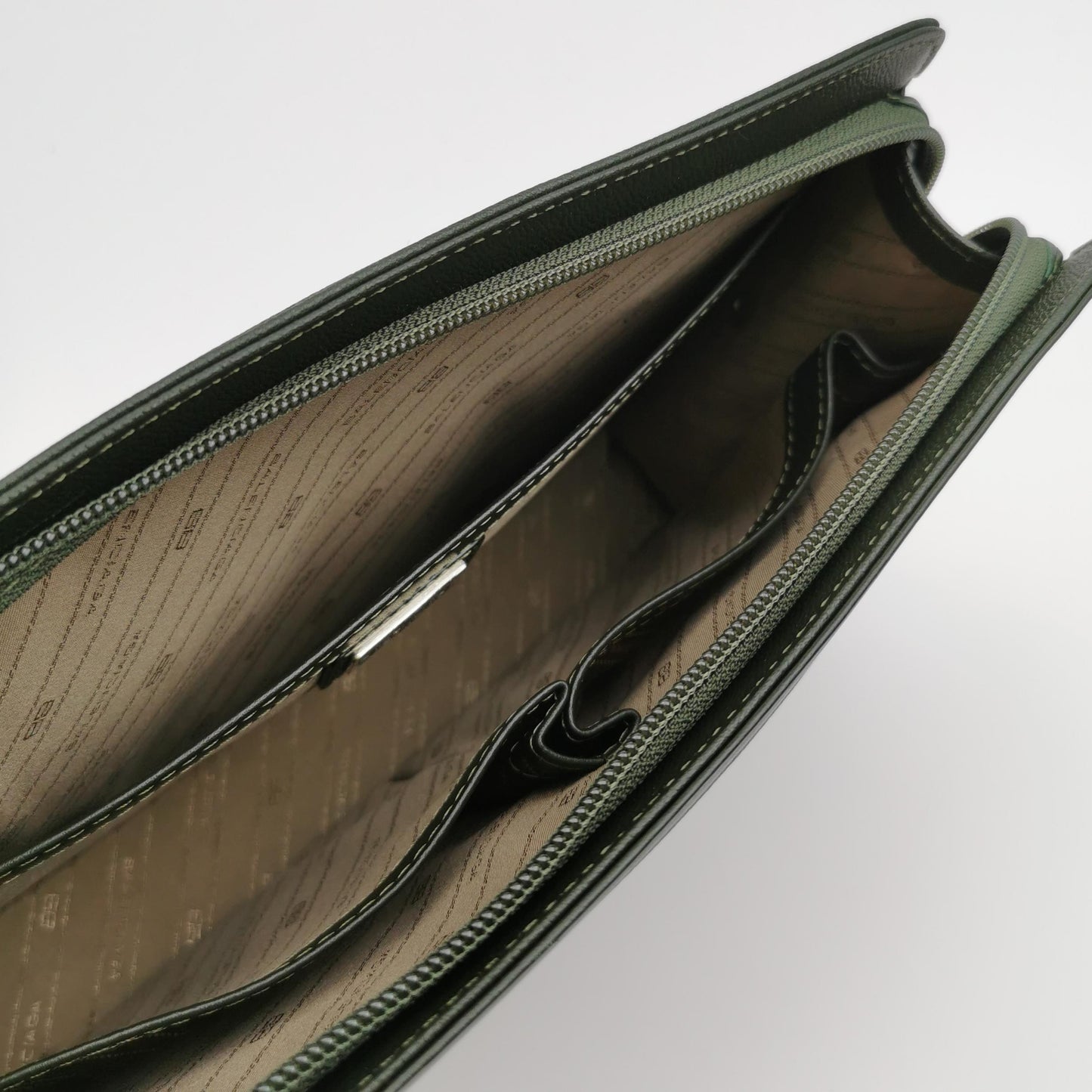 Balenciaga ACE Collab Calfskin Solid Vintage Clutch