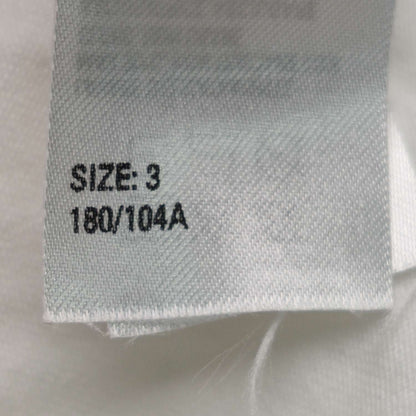 Balenciaga White Cotton Logo T-Shirt S
