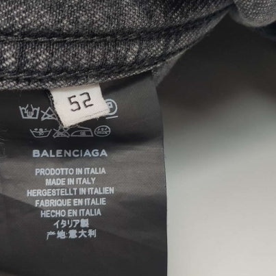 Balenciaga XL Single-Breasted Lapel Cotton Jacket