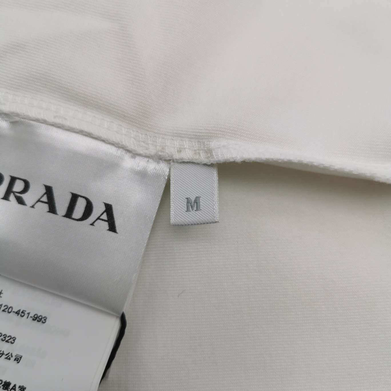 Prada Cotton Logo Crewneck T-Shirt Size M