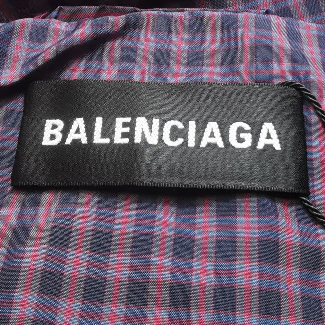 Balenciaga Checkerboard Logo Hooded Coat