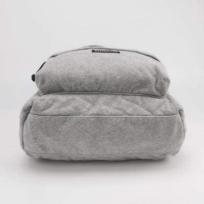 Balenciaga Explorer Gray Logo Leather Backpack