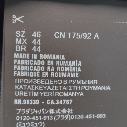 Prada Black V-Neck Buttoned Cardigan M