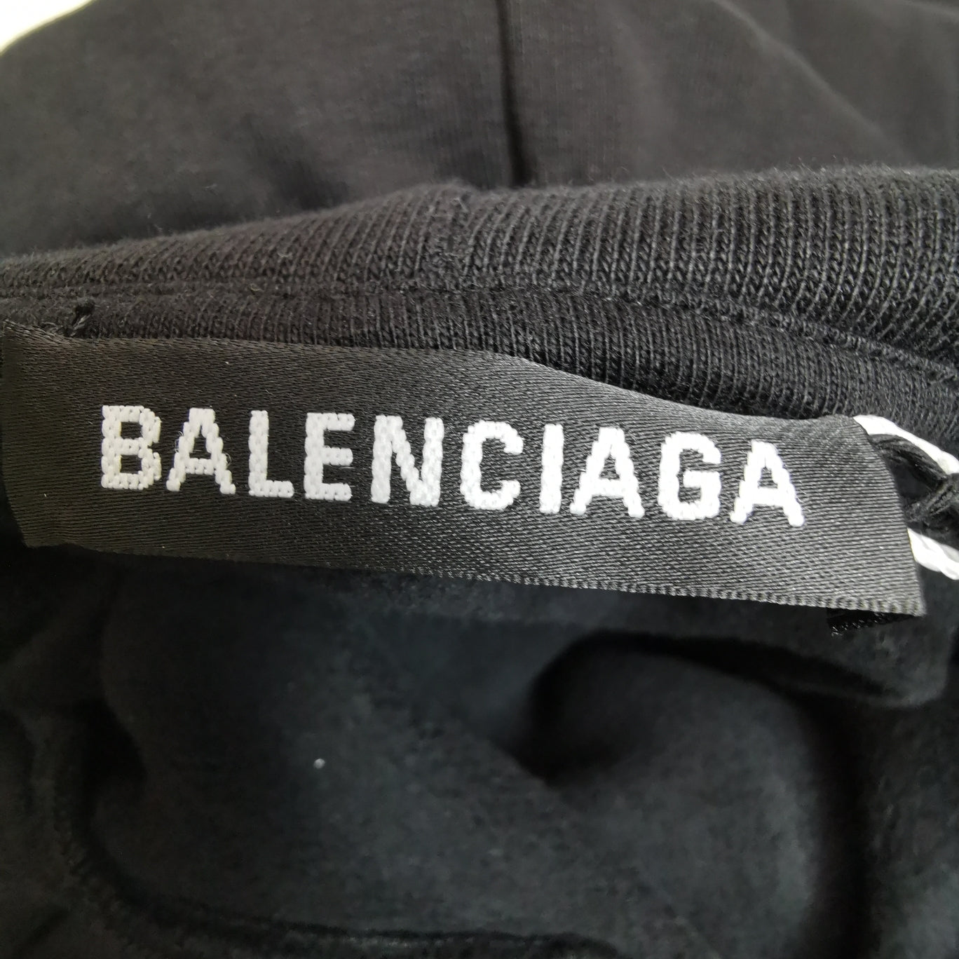 Balenciaga Paris Logo Black Hoodie S
