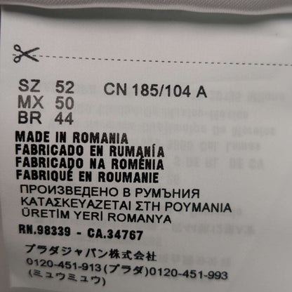 Prada Cream Logo Striped Sweater L/50