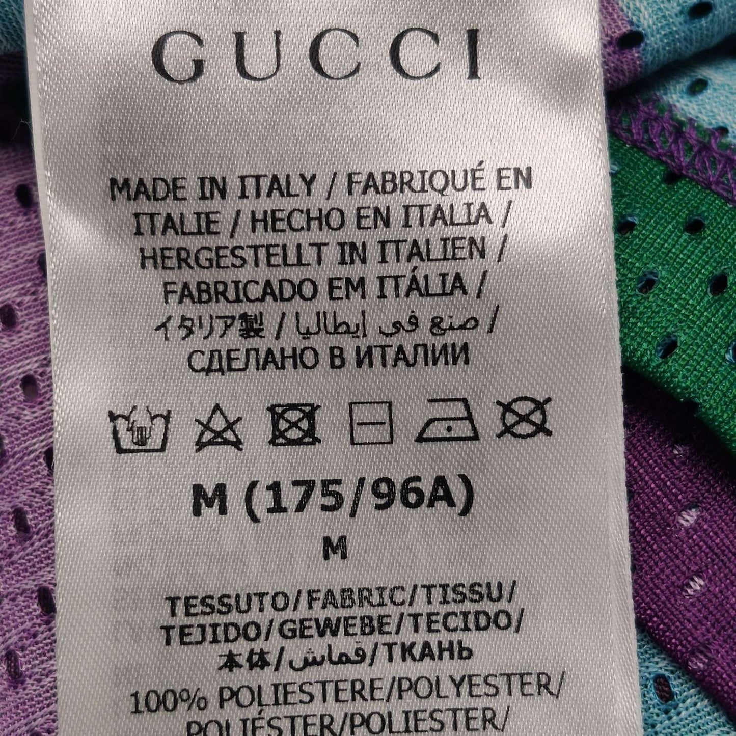 Gucci Colorblock Double G Logo Crew Neck T-Shirt M