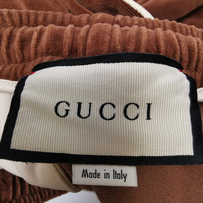 Gucci Cotton Drawstring Double G Logo Pants S