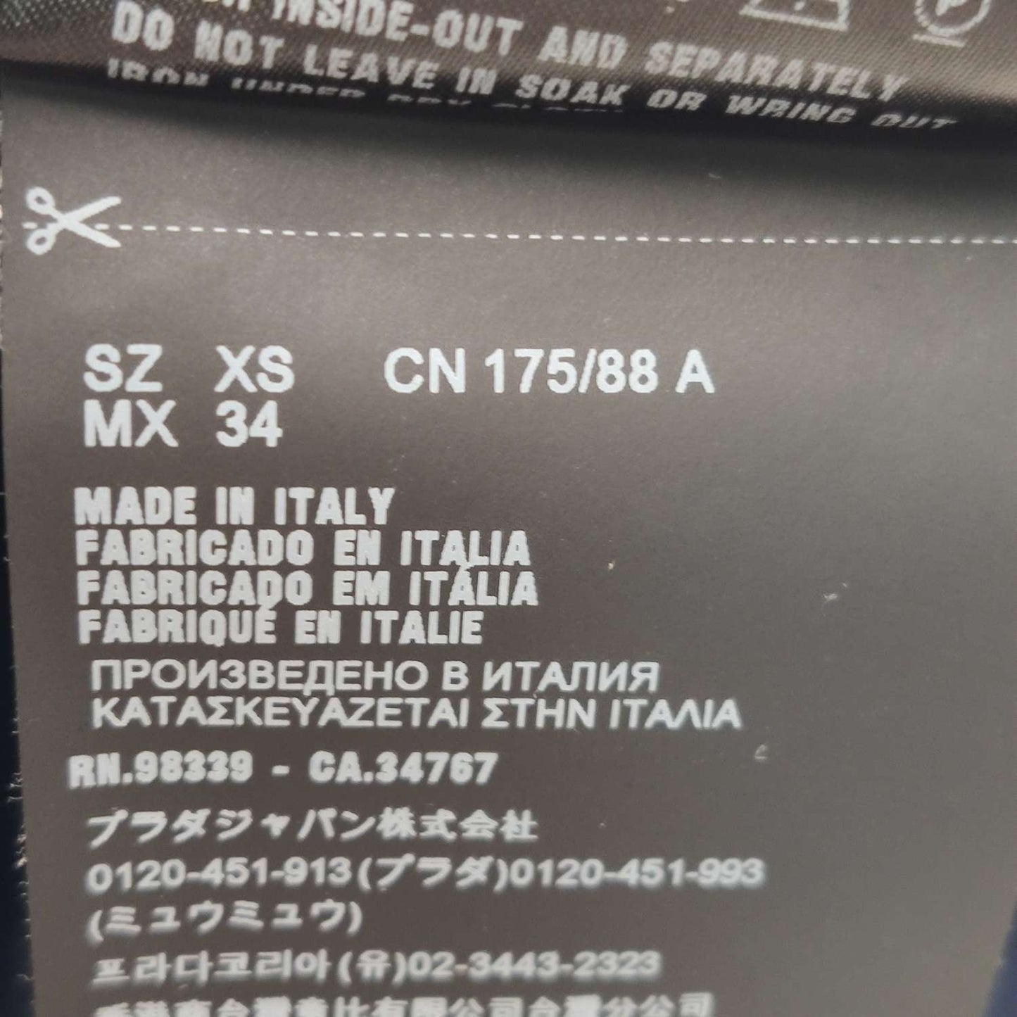 Prada Black Short-Sleeve Crew Neck T-Shirt L