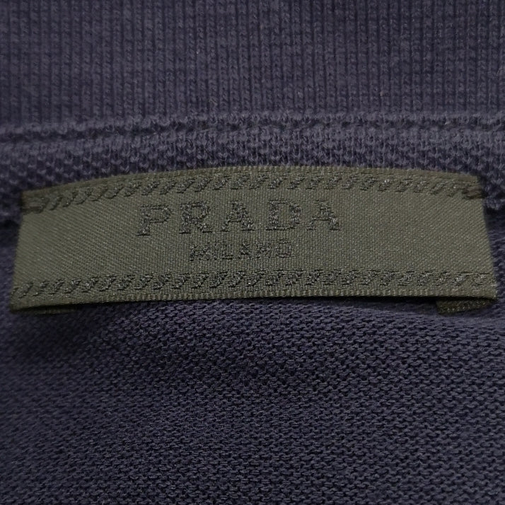 Prada S Size Navy Red Accent Polo Shirt