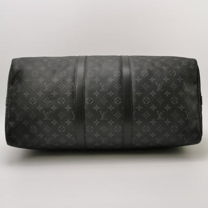 Louis Vuitton Keepall 55 Monogram Leather Duffle Bag