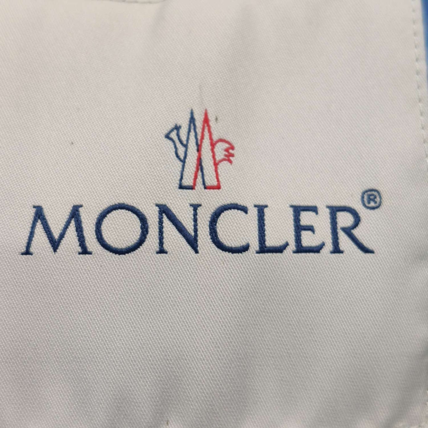 Moncler Blue Puffer Vest with Logo