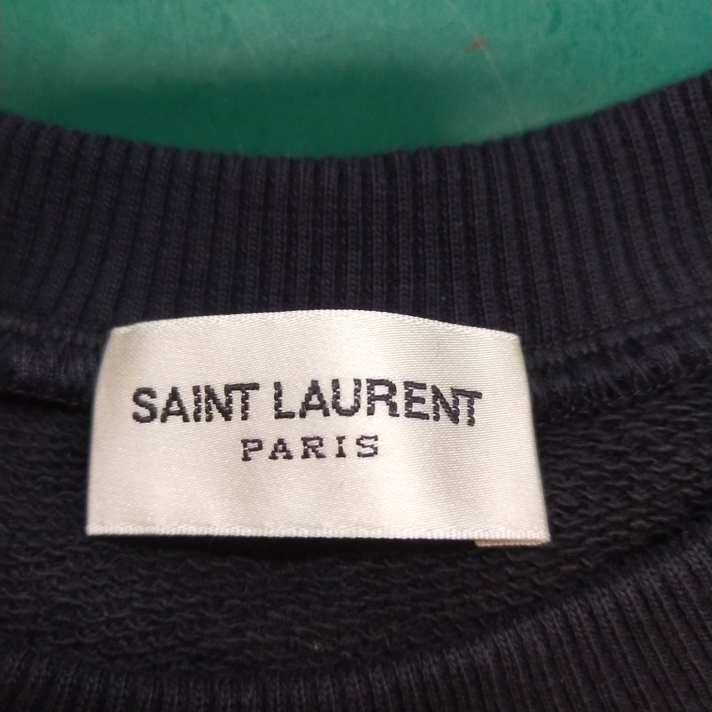 Saint Laurent XS Cotton Paneled Crewneck Sweatshirt