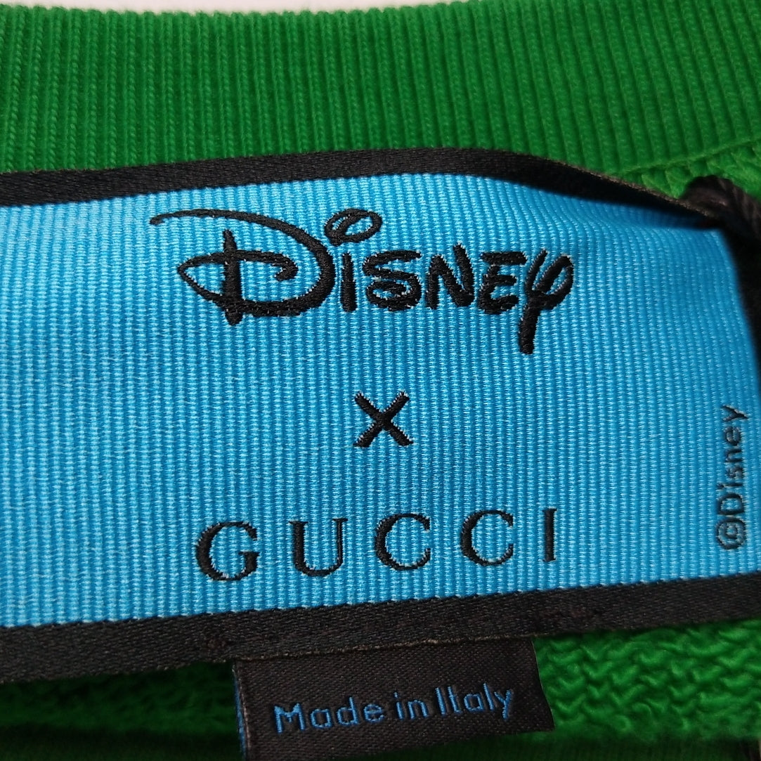Gucci x Disney Donald Duck Print Green Sweatshirt XS