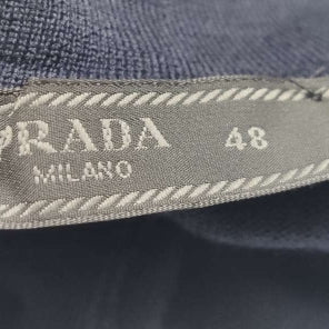 Prada Wool Solid Collared Knit Shirt M/48