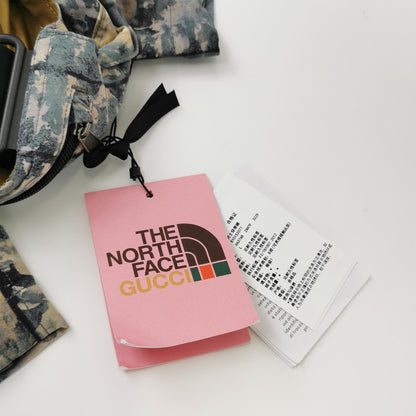 Gucci x The North Face Camo Suspender Overalls