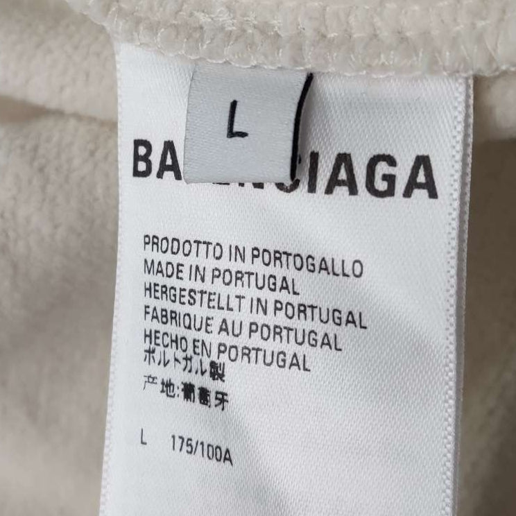 Balenciaga SportyB Cotton Solid Hoodie L