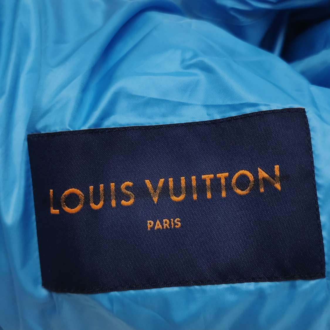 Louis Vuitton Quilted Zip Jacket Blue M