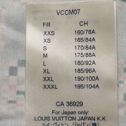 Louis Vuitton Blue Checkered Short-Sleeve Shirt M