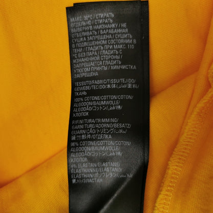 Balenciaga S Cotton Color-Block Logo Crew Neck T-Shirt