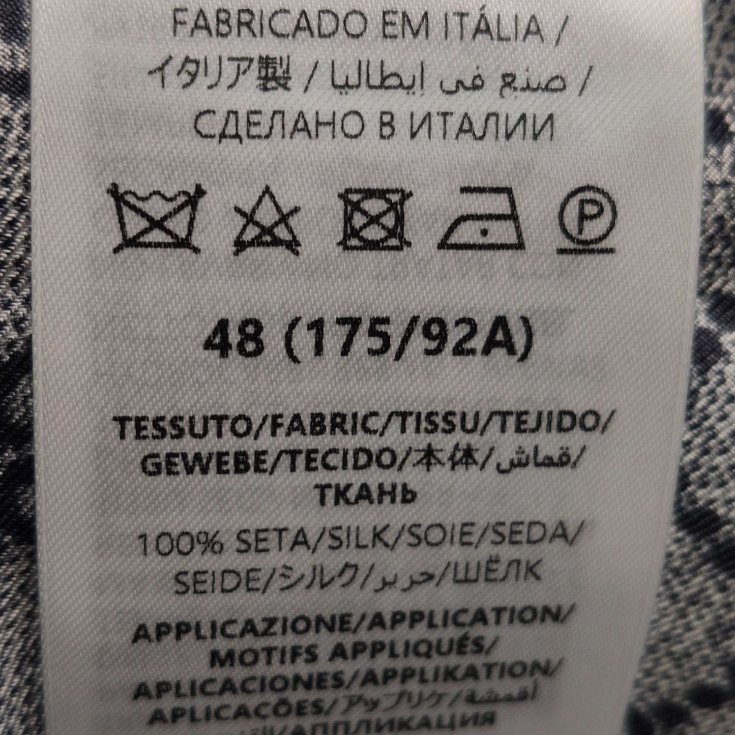 Gucci GG Monogram Silk Lapel Collar Long-Sleeve Shirt