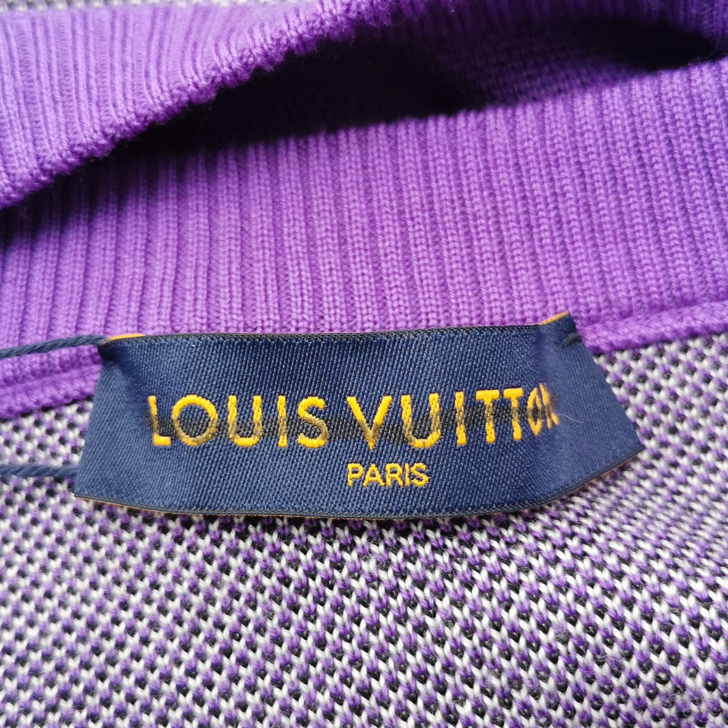 Louis Vuitton Purple Crewneck Wool Blend Sweater M
