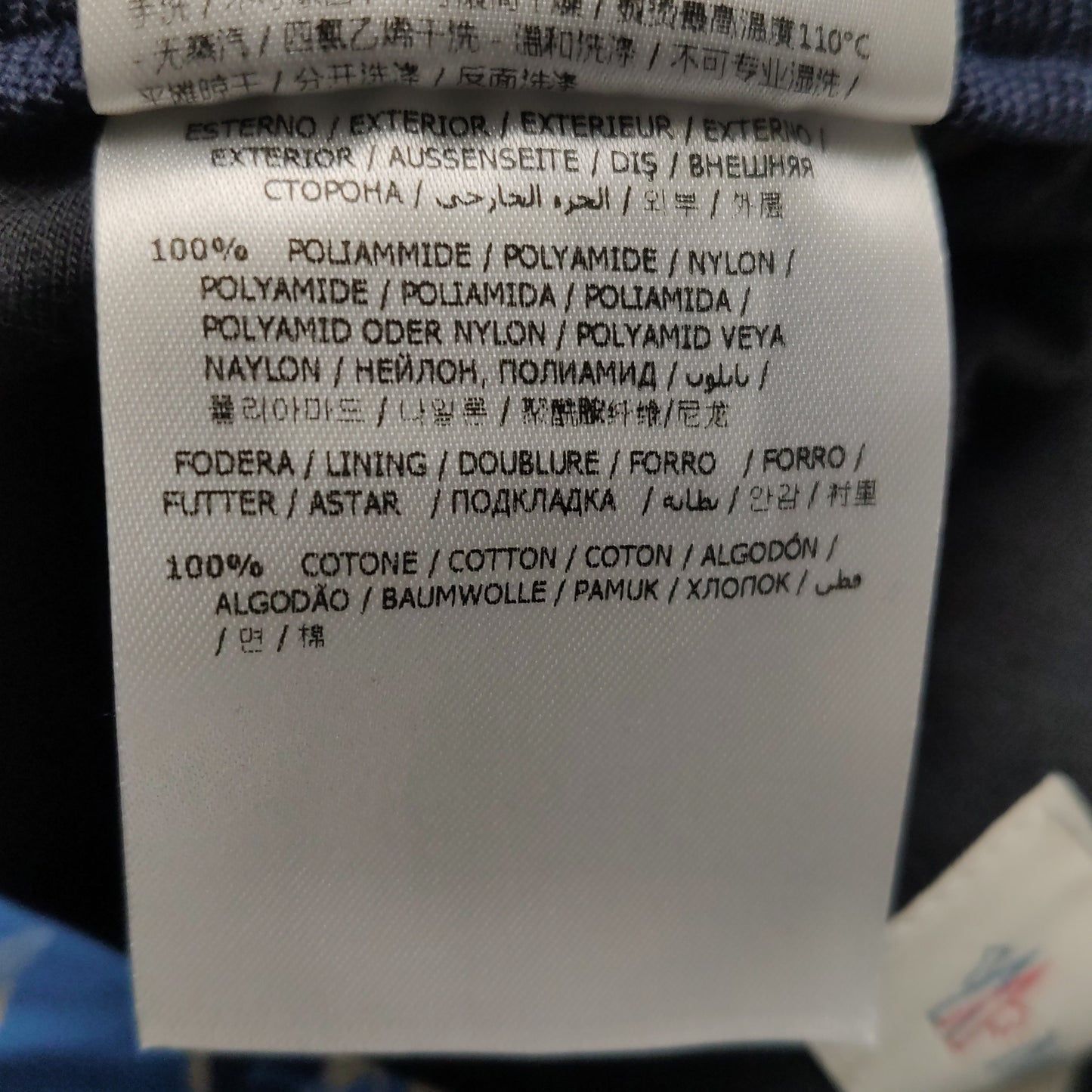 Moncler Blue Camouflage Drawstring Cargo Pants