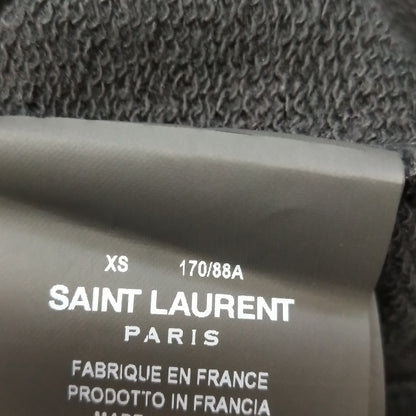 Saint Laurent XS Cotton Paneled Crewneck Sweatshirt