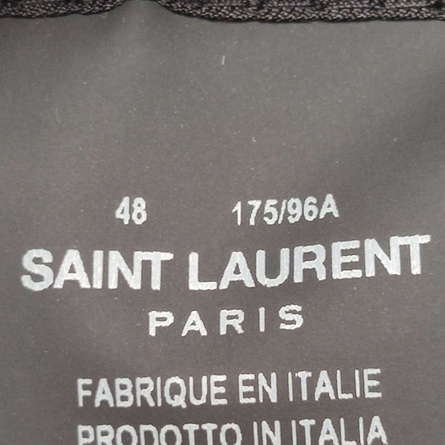 Saint Laurent Wool Single-Breasted Lapel Coat M