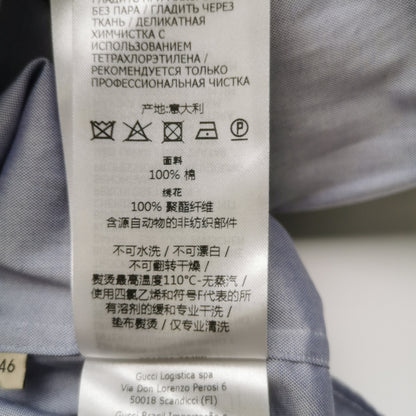 Gucci Adidas Gray Logo Long-Sleeve Shirt