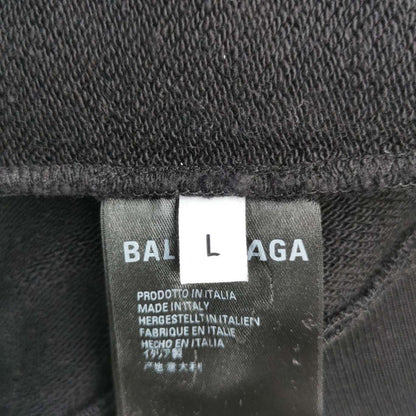 Balenciaga Black 'CREW' Logo Hoodie