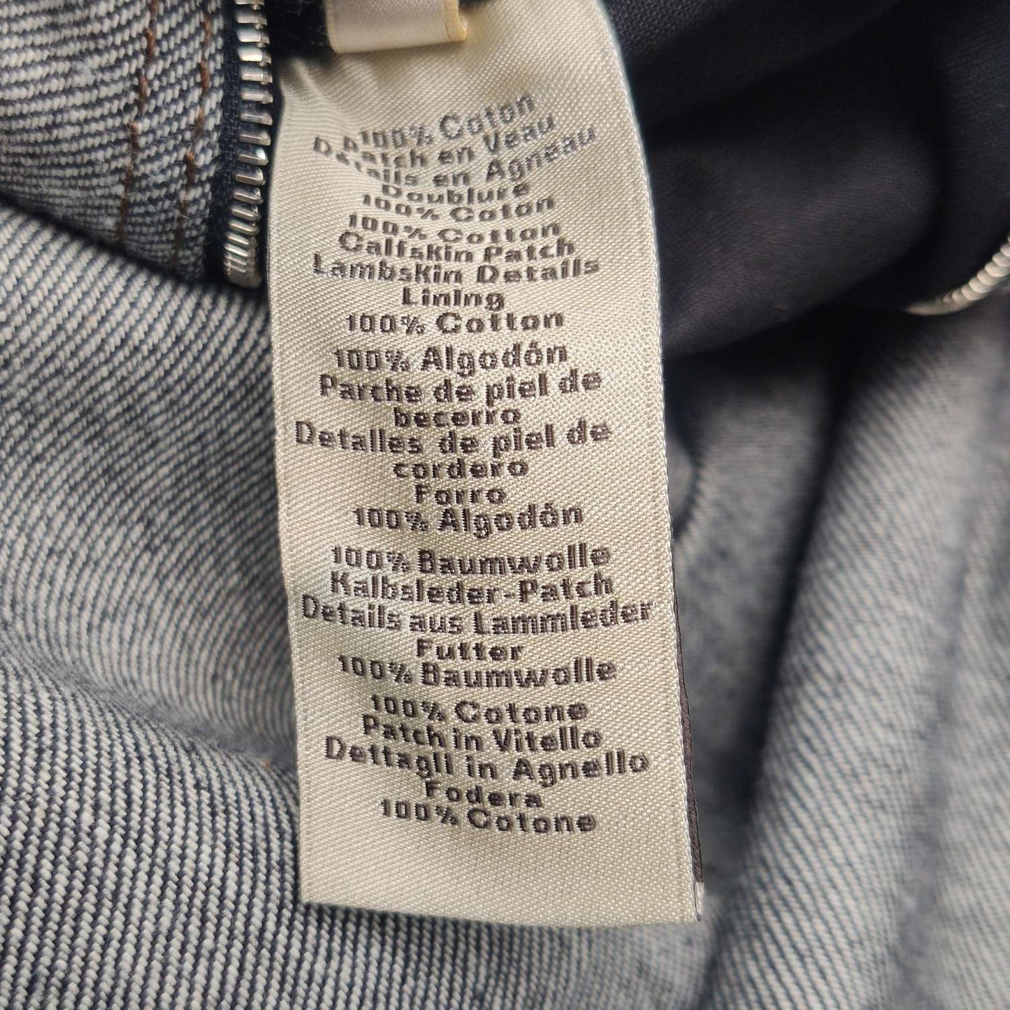 Louis Vuitton Cotton Logo Denim Jacket Size 48