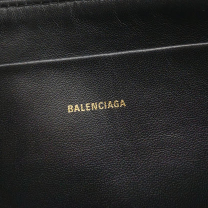 Balenciaga Leather Logo Zip Clutch