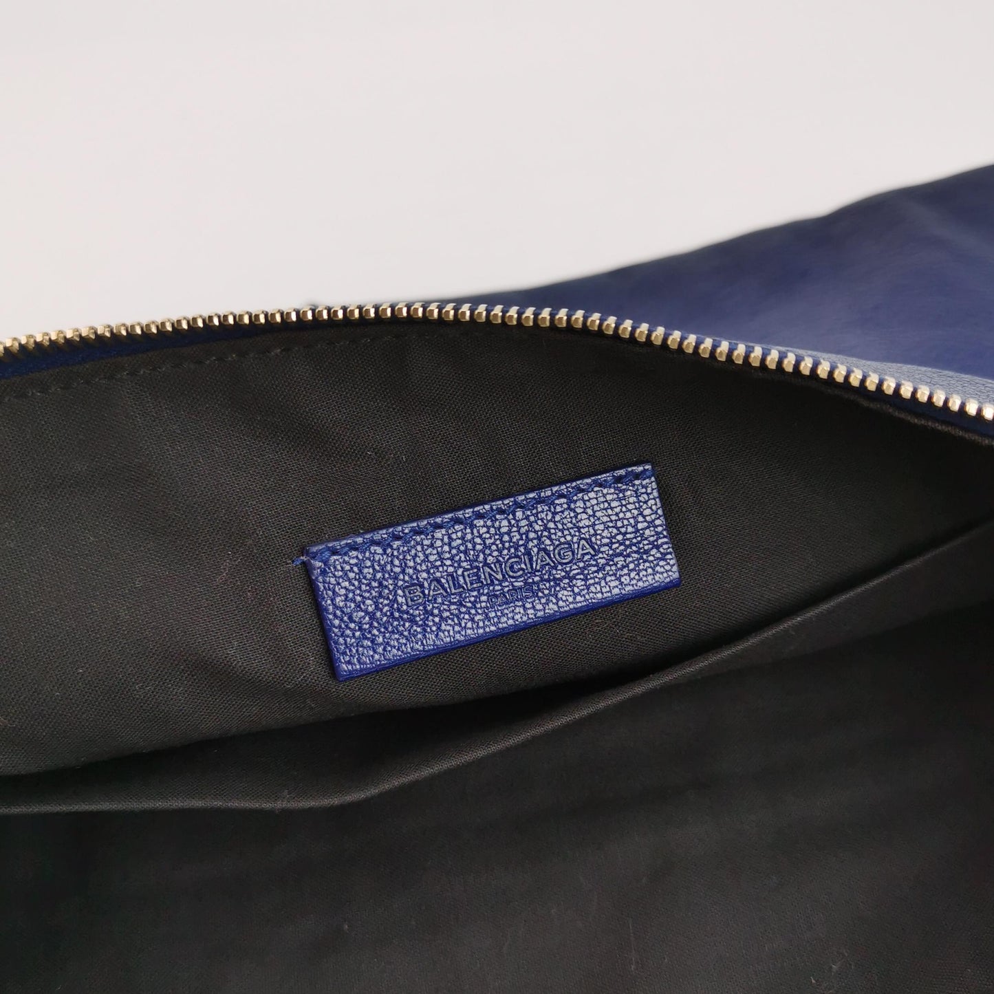 Balenciaga Classic City Lambskin Clutch with Rivets