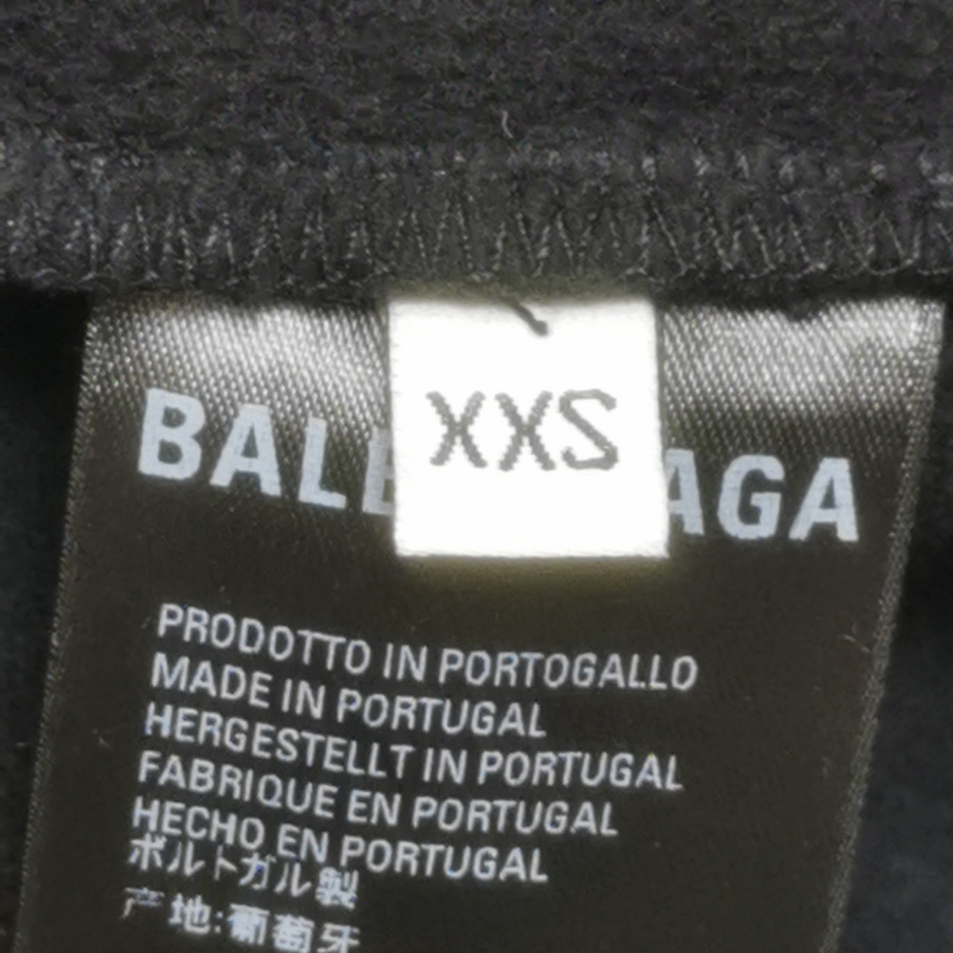 Balenciaga Paris Logo Black Hoodie S