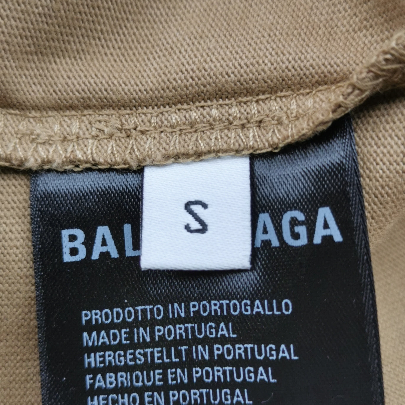 Balenciaga S Cotton Logo Print Crew Neck T-Shirt