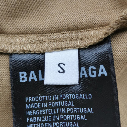 Balenciaga S Cotton Logo Print Crew Neck T-Shirt