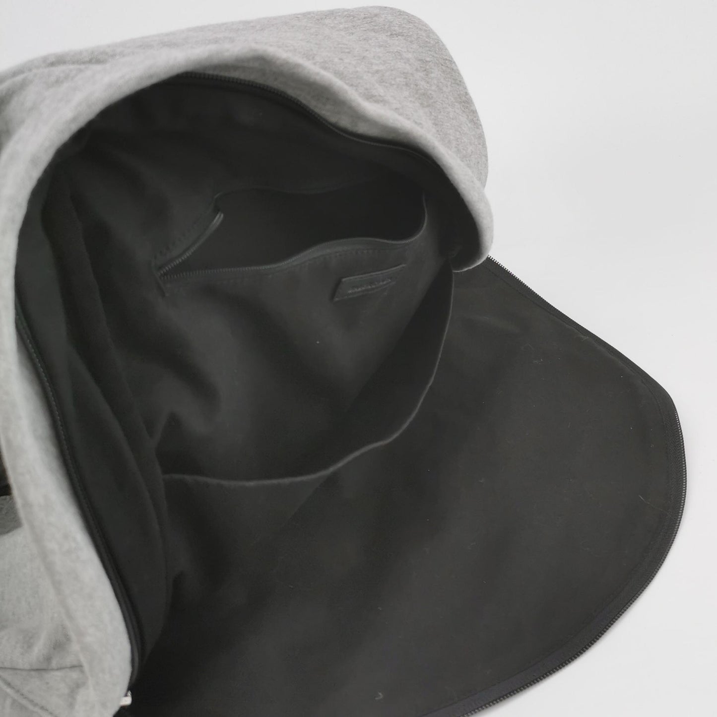 Balenciaga Explorer Gray Logo Leather Backpack